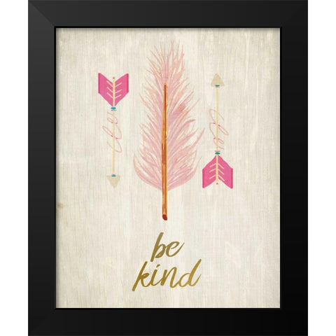 Have Courage 3 Black Modern Wood Framed Art Print by Allen, Kimberly