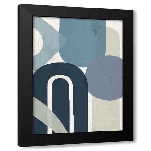 Abstract Shape 1 Black Modern Wood Framed Art Print by Allen, Kimberly