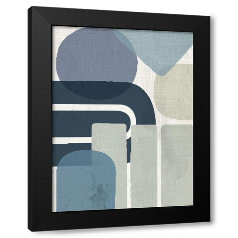 Abstract Shape 2 Black Modern Wood Framed Art Print by Allen, Kimberly