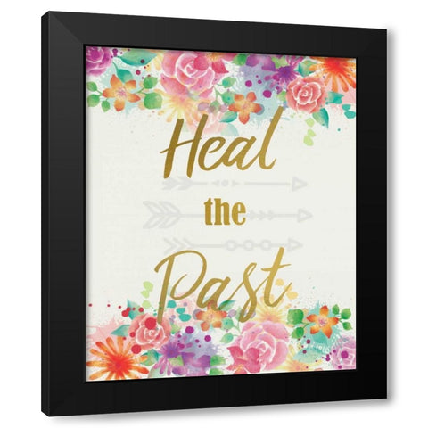 Heal The Past Black Modern Wood Framed Art Print by Allen, Kimberly