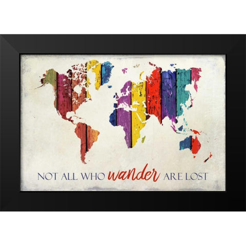 Wander Black Modern Wood Framed Art Print by Allen, Kimberly