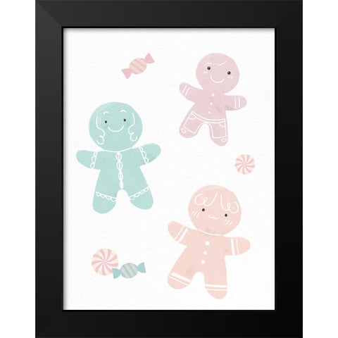 Pastel Gingerbread Black Modern Wood Framed Art Print by Allen, Kimberly