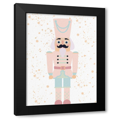 Pastel Nutcracker 2 Black Modern Wood Framed Art Print with Double Matting by Allen, Kimberly