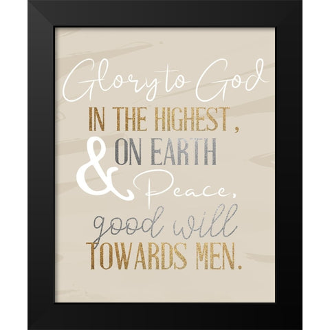 The Highest Black Modern Wood Framed Art Print by Allen, Kimberly