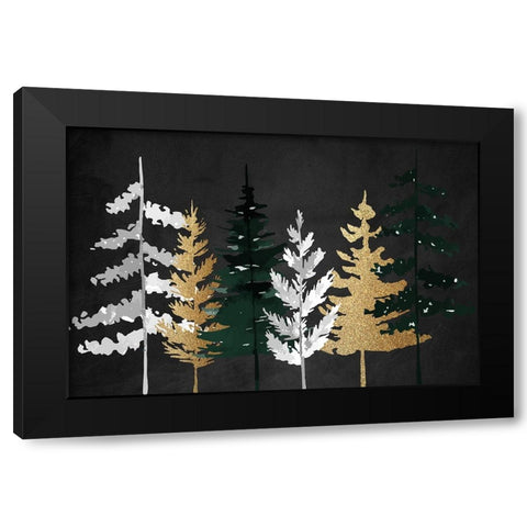 In the Pines Black Modern Wood Framed Art Print by Allen, Kimberly
