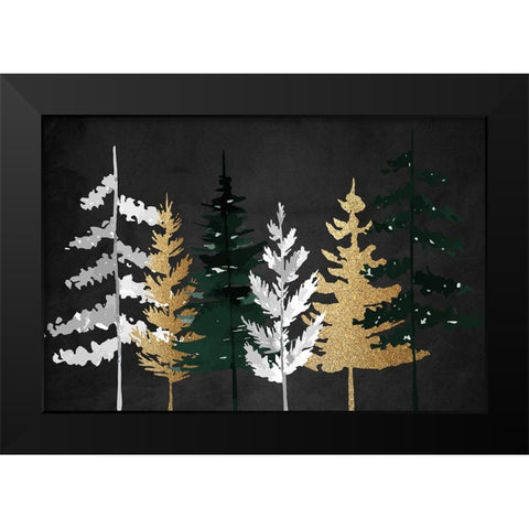 In the Pines Black Modern Wood Framed Art Print by Allen, Kimberly