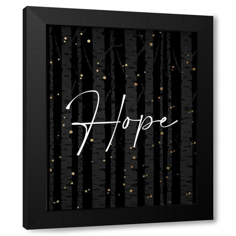 Peace Hope 2 Black Modern Wood Framed Art Print with Double Matting by Allen, Kimberly
