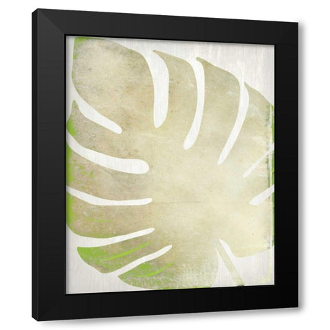 Tropical Palms 2 Black Modern Wood Framed Art Print with Double Matting by Allen, Kimberly