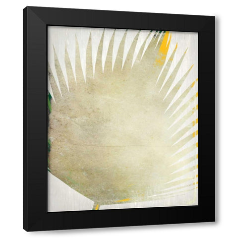 Tropical Palms 3 Black Modern Wood Framed Art Print with Double Matting by Allen, Kimberly
