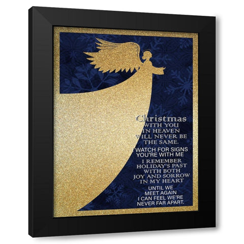 Christmas Heaven Black Modern Wood Framed Art Print by Allen, Kimberly