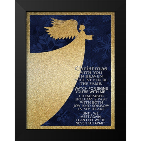 Christmas Heaven Black Modern Wood Framed Art Print by Allen, Kimberly