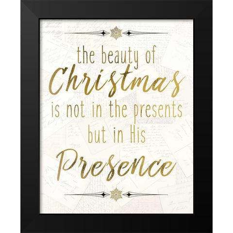 The Beauty Black Modern Wood Framed Art Print by Allen, Kimberly