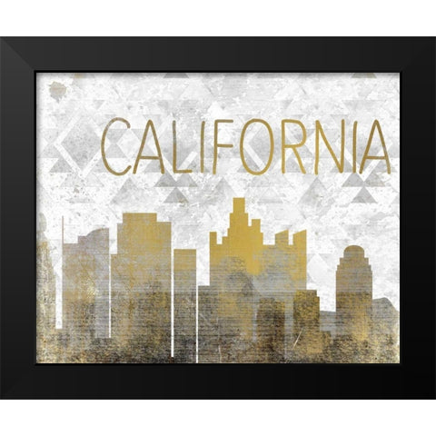 California State Black Modern Wood Framed Art Print by Allen, Kimberly