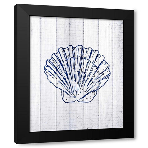 Seaside Wood 1 Black Modern Wood Framed Art Print by Allen, Kimberly