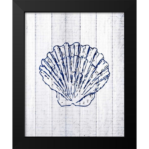 Seaside Wood 1 Black Modern Wood Framed Art Print by Allen, Kimberly