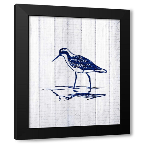 Seaside Wood 2 Black Modern Wood Framed Art Print with Double Matting by Allen, Kimberly