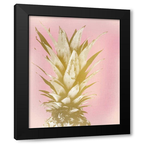 Sweet Pinneapple 1 Black Modern Wood Framed Art Print with Double Matting by Allen, Kimberly