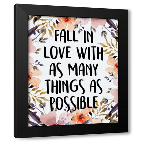 Wildflower Dreams 1 Black Modern Wood Framed Art Print with Double Matting by Allen, Kimberly