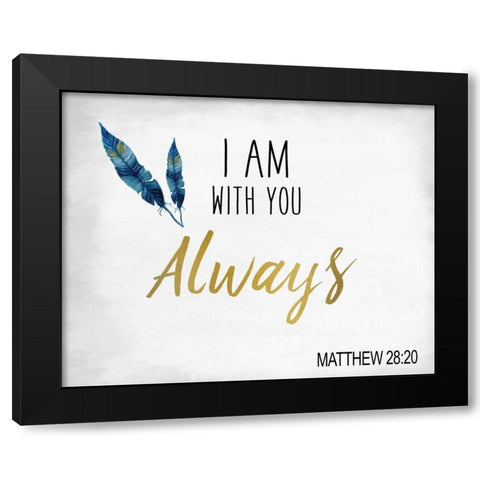 I am With You Black Modern Wood Framed Art Print with Double Matting by Allen, Kimberly
