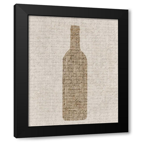 Linen Wine 2 Black Modern Wood Framed Art Print with Double Matting by Allen, Kimberly