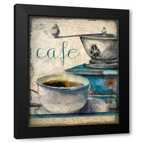 Cafe Latte 1 Black Modern Wood Framed Art Print with Double Matting by Allen, Kimberly