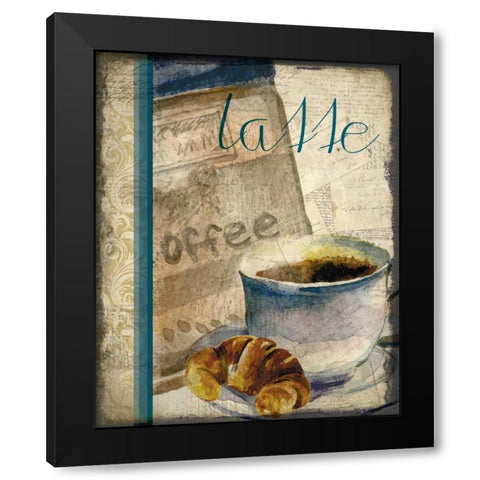 Cafe Latte 2 Black Modern Wood Framed Art Print by Allen, Kimberly