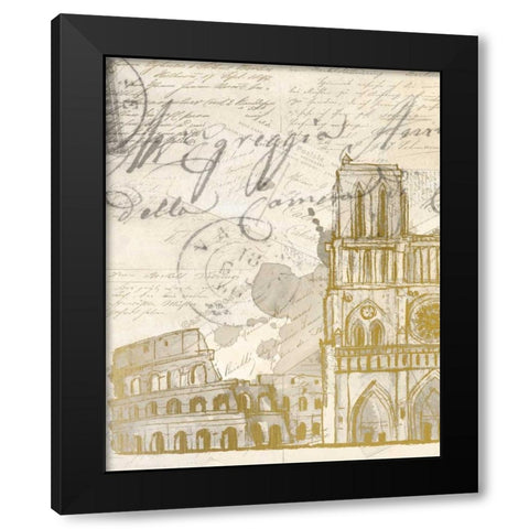 Bucket List A Black Modern Wood Framed Art Print with Double Matting by Allen, Kimberly