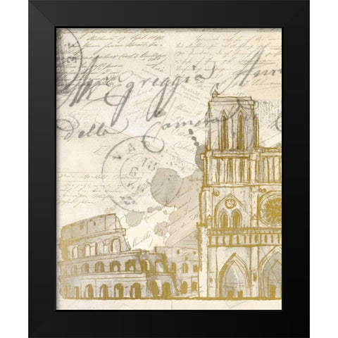 Bucket List A Black Modern Wood Framed Art Print by Allen, Kimberly