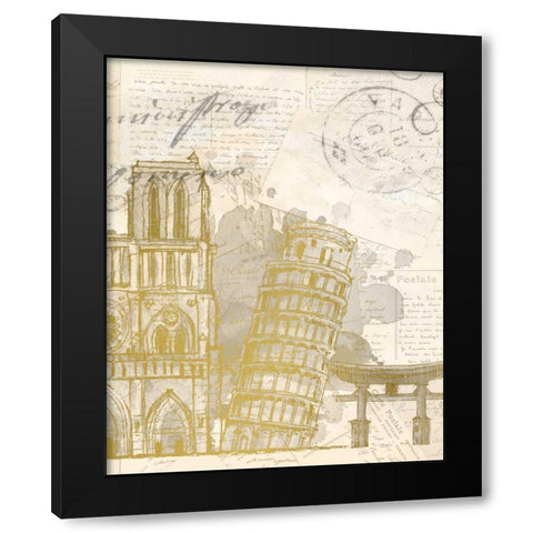 Bucket List B Black Modern Wood Framed Art Print with Double Matting by Allen, Kimberly