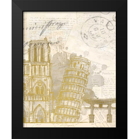 Bucket List B Black Modern Wood Framed Art Print by Allen, Kimberly