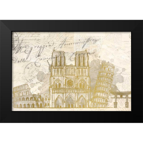 Bucket List Black Modern Wood Framed Art Print by Allen, Kimberly