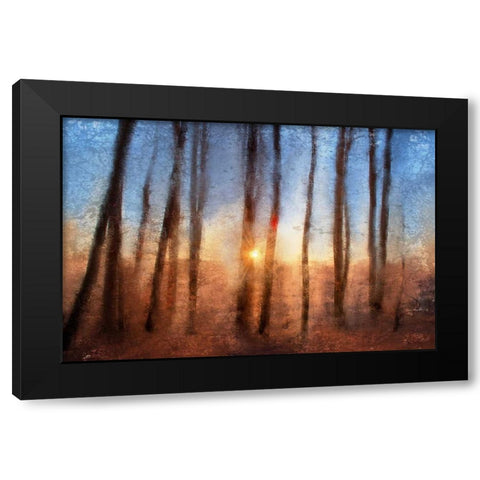 Sunset Black Modern Wood Framed Art Print with Double Matting by Allen, Kimberly