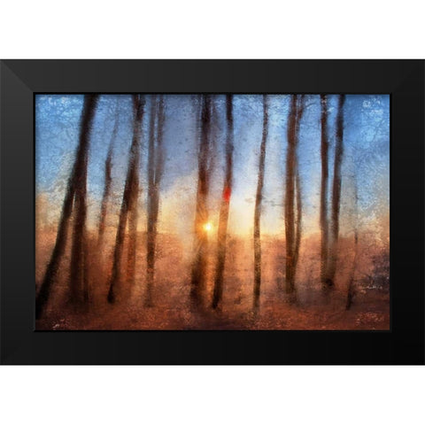 Sunset Black Modern Wood Framed Art Print by Allen, Kimberly