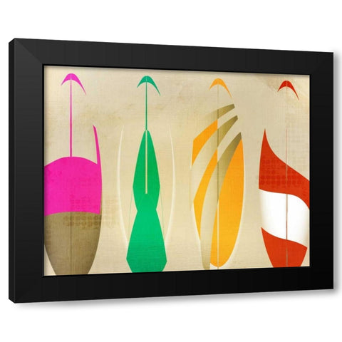 Going Surfing Black Modern Wood Framed Art Print by Allen, Kimberly
