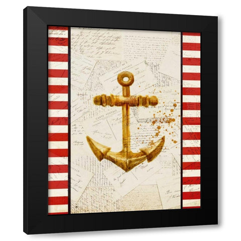 Postcards from the Sea 2 Black Modern Wood Framed Art Print by Allen, Kimberly