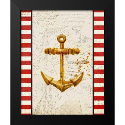 Postcards from the Sea 2 Black Modern Wood Framed Art Print by Allen, Kimberly