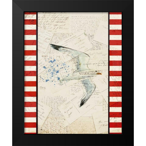 Postcards from the Sea 3 Black Modern Wood Framed Art Print by Allen, Kimberly