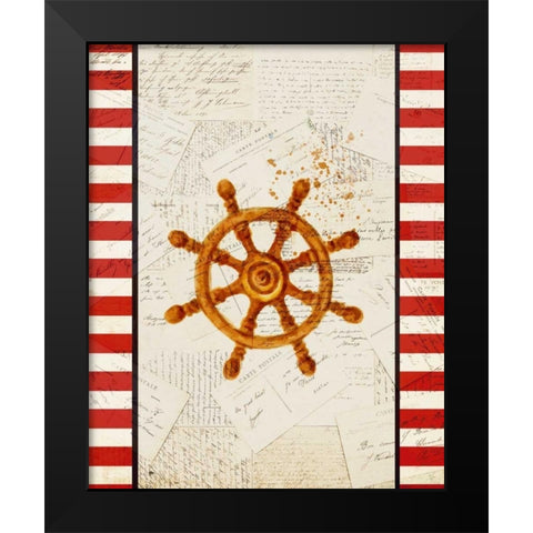 Postcards from the Sea 4 Black Modern Wood Framed Art Print by Allen, Kimberly