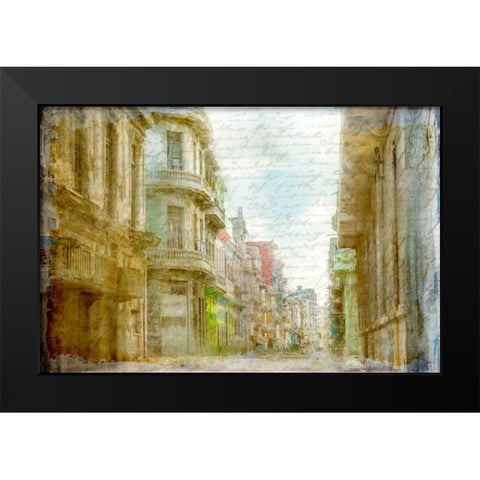 Havana Streets Black Modern Wood Framed Art Print by Allen, Kimberly