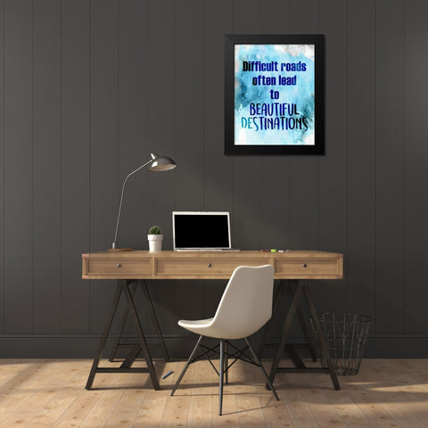 Beautiful Destinations Black Modern Wood Framed Art Print by Allen, Kimberly