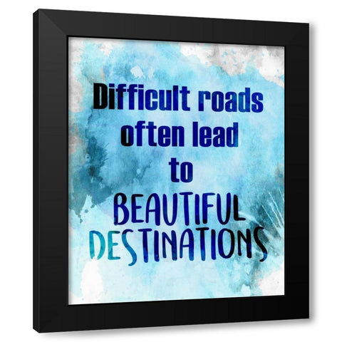 Beautiful Destinations Black Modern Wood Framed Art Print by Allen, Kimberly