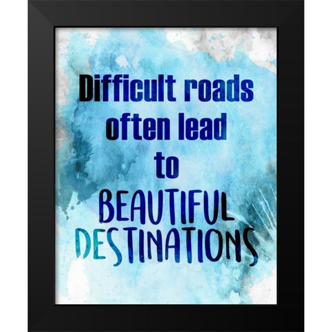 Beautiful Destinations Black Modern Wood Framed Art Print by Allen, Kimberly