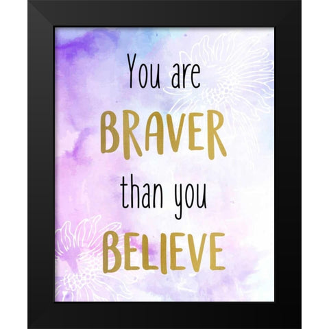 You Are 1 Black Modern Wood Framed Art Print by Allen, Kimberly