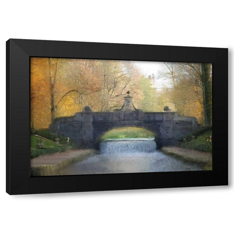 Across the Bridge Black Modern Wood Framed Art Print with Double Matting by Allen, Kimberly