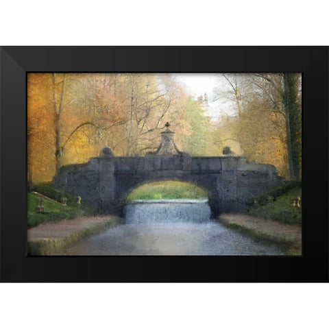 Across the Bridge Black Modern Wood Framed Art Print by Allen, Kimberly