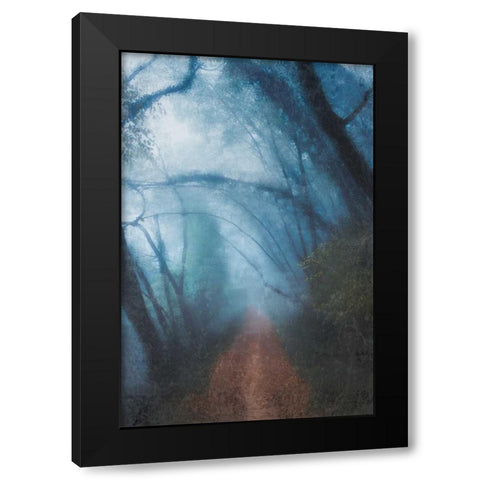 Forest Blues Black Modern Wood Framed Art Print by Allen, Kimberly