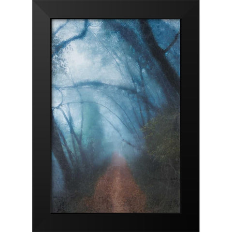 Forest Blues Black Modern Wood Framed Art Print by Allen, Kimberly