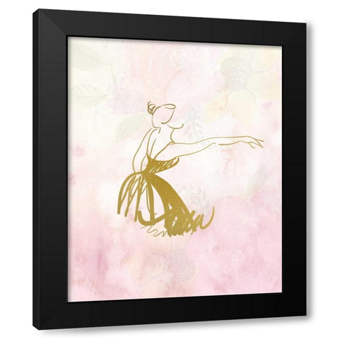 Movement 2 Black Modern Wood Framed Art Print by Allen, Kimberly