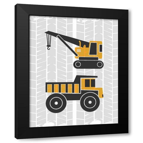 Build Explore 1 Black Modern Wood Framed Art Print by Allen, Kimberly