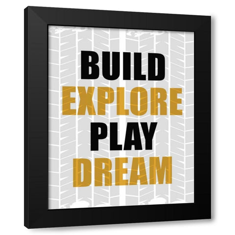 Build Explore 2 Black Modern Wood Framed Art Print with Double Matting by Allen, Kimberly